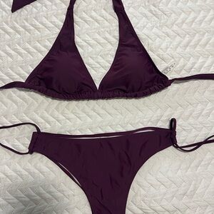 Elegant Purple Bikini Set